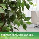 5FT Artificial Ficus Tree with White Plante UV Resistant