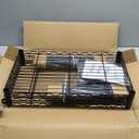 Amazon Basics 3-Shelf Adjustable Heavy Duty Storage Shelving Unit on 2" Wheels, Metal Wire Rack for Garage, Utility Shelving with Leveling Feet, 23.2"L x 13.4"W x 32.75"H, Black