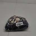 CHICME Women's Outfits 2025 Abstract Print Batwing Sleeve V Neck Top with High Slit  M