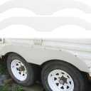 ECOTRIC RV Fender Skirt Replacement Tandem Trailer for RVs Campers and Trailers - White