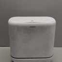 Bathroom Trash Can with Lid, Vacuum Adsorption Small Garbage Can 3.2 Gallon Press Top Lid Trash Bin with Legs Waterproof Waste Basket for Bathroom Bedroom Office Home RV