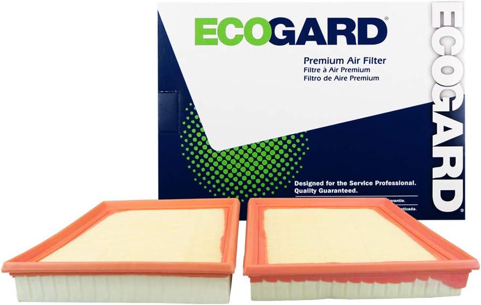 ECOGARD XA11551 Premium Engine Air Filter Fits 2017-2025 Jaguar F-Pace, 2018-2025 Land Rover Range Rover Velar, 2016-2020 Jaguar XF, 2016-2019 XE, Left and Right