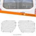 MELIPRON Window Security Screens Fit for Ford Transit Low Roof Cargo Van Rear Door Safety Screens 2PCS