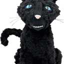 12 Black Cat Plush, Cat Monster Stuffed Animal Pillow Doll Toy, Black Cat Plushies Gift for Fans Kids Girlfriend Birthday Christmas Mother's Day
