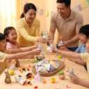 Resurhang 300 Pcs Easter Beach DIY Candy Wrappers Paper Lucky Dip Bags Goodies Buttermints Treat Bags Easter Egg Bunny Baby Shower Party Supplies(Not Included Candy)