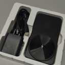 3 in 1 Magnetic Wireless Charger for Samsung, Foldable Android Charging Station for Samsung Galaxy S25 Ultra/Z Fold7/Flip7/S24, Watch Charger for Galaxy Watch Ultra/8/7/Buds (for Travel) (Black)