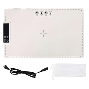 Food Warming Mat 38x60cm 6 Temperature Settings 5 Timers Lockable Flexible Silicone Food Warmer for Kitchen Dining