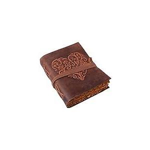 Vintage Leather Journal - Antique Handmade Deckle Edge Vintage Paper Leather Bound Journal - Book of Shadows Journal - Leather Sketchbook - Drawing Journal - Great Gift