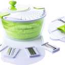 7 in 1 Multifunction Kitchen Gadget set 4L Salad Spinner Vegetable Dryer Grater Slicer