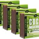 Nutrifield Coco Coir Mega Brick 4-Pack 45 Pound Block Compressed Coir Nutrifield Premium Coco is Pre Buffered with Calcium, RHP Quality, Coconut Coir for Garden