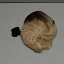 Honygebia Long Blonde Wig with Bangs - Ombre Dark Root Blonde Wigs for White Women, Striaght Wavy Synthetic Heat Resistant Hair, Natural Cute Wigs for Halloween/Christmas/Cosplay/Party