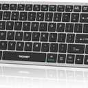 TECKNET Bluetooth Keyboard Rechargeable, 4-Device (2.4G+3BT) Wireless Keyboard, Ultra-Slim Quiet Typing, 14 Hotkeys Computer Keyboard for PC/Laptop/Smart TV/Tablet/iPad