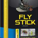 Black Flag Fly Stick, Trap Houseflies and Flying Insects, Pack of 6