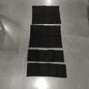 4 black square sheets, cotton, Sizes: 15x18 inches, 6.4x20 inches