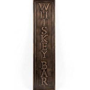 Crystal Art Gallery Whiskey Bar Metal Wall Art 6" x 30"