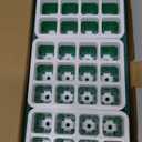 2 Packs Seed Starter Tray with Grow Lights, 72 Cells Silicone Seed Starter Kits with Humidity Dome, 3 Lights for Seed Starting, 4 Timing Set, 8 Full Spectrum Germination Kit for Plant Seeds
