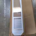 Ideal Pet Products Aluminum Pet Patio Door, Adjustable Height 77-5/8" to 80-3/8", 10-1/2" x 15" Flap Size, White