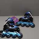 MammyGol Adjustable Inline Skates for Kids Boys Girls Youth Blades Roller Skates with Light up Wheels Ages 4-16, Size 10C-13 C