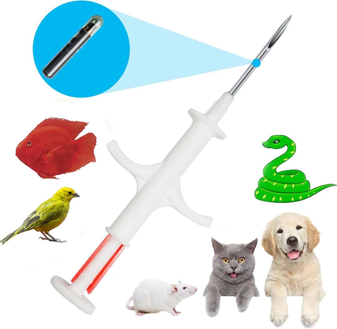 Microchip for Dogs and Cats (60, 1.25 mm Dia, 7 mm Length, 16 Gauge)