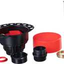 OS&B ITD35 ABS Island Tub Drain Rough-in for Freestanding Bathtub, Simplifies Installation, Water, Air, and Smoke Testable Tub Drain, Designed for 8"/10" Joist Space, Plumbing Supplies
