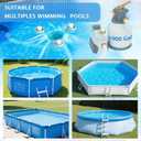 Floating Pool Skimmer for Above Ground Pools, Tri-Float Skimmer with Removable Basket - Easy Install Above Ground Pool Accessories, Universal Pool Cleaning Accesorios para Piscina