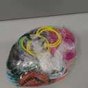 TecUnite 200 Pieces Elastics Hair Ties Ponytail Holders 4MM Rubber Bands for Hair Pain-Free Head Accessories for Women Men(Multicolor)