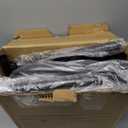 Clothes Rack - Double Rods Clothing Rack with Mesh Shelf, Hooks & Wheels, Metal Clothing Racks for Hanging Clothes & Bags, Multifunctional Garment Rack for Laundry, Black, 28.7" x 16.5" x 59.1"