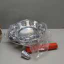 Silscvtt Chrome Semi Truck Hub Cover Wheel Axle Cover Center Caps Complete with 33mm Screw-on Lug Nuts for 22.5 Inches and 24.5 Inches Semi Truck Wheels 2 Front