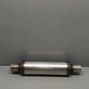 Flowmaster 71415 FlowFX Muffler 2.25" Inlet/Outlet - Round Body - Moderate Sound 409 Stainless Steel
