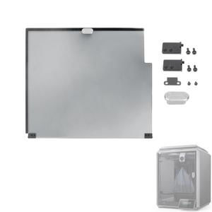 Creality K1 Front Door Glass Kit - Original 50% Transparent Black Replacement for Creality K1 3D Printer Accessories (302x372x3mm)