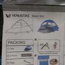 Venustas Beach Tent Sun Shelter for 3/4-5/6-7/8-10 Person, UPF 50+ UV Protection Beach Canopy, Lightweight and Easy Setup Cabana, Portable Shade Tent (Mint Green)