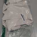 EVALESS Women's Pleated V Neck Sleeveless Tank Top (Large, Beige)