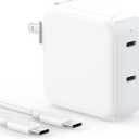 Charger for MacBook Air MacBook Pro 13 14 15 16 inch 2024 2023 2022 2021 2020 2019, M1 M2 M3, iPad Pro Air Mini, iPhone 15 Pro Max Plus, 67W Dual Port USB C Power Adapter, 6.6FT USB-C Charging Cable