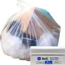 Reli. SuperValue 65 Gallon Trash Bags | 60 Count | Made in USA | Heavy Duty | Clear Multi-Use Garbage Bags, Clear Plastic