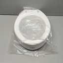 Carex Elongated Hinged Toilet Seat Riser, Adds 3.5 Inches of Height to Toilet, 300 Pound Weight Capacity, Raised Toilet Seat