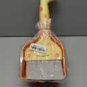 Small Broom with Dustpan Combo Set Cartoon Mini Broom and Dustpan Set Cute Cleaning Kit for Home Office Floor Counter Pet Nest (Orange)