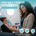 Toddler Airplane Bed, 1-12 Months Old Baby Travel Essentials for Flying, Portable Baby Airplane Bed for Flight, Suitable for Airplanes | toddler airplane bed