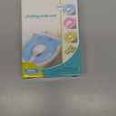 Portable Potty Seat for Toddler Travel - Foldable Non-Slip Potty Training Toilet Seat Cover for Girls, Baby Kids with Drawstring Bag (Pink Owl)