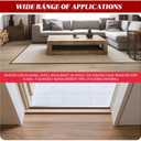 20ft Carpet Floor Transition Strips, Self-Adhesive Carpet to Tile Transition Edge Triings for Doors/Wood Floors, Coverage Height up to 5mm(Dark Brown)