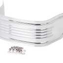 Chrome Front Lower Fender Trim Skirt For Harley Touring Road King Electra Glide Ultra Classic Tri Glide Ultra Road Glide Street Glide 1980-2013