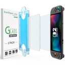 amFilm Auto-Alignment OneTouch for Nintendo Switch 2 Matte Finish Screen Protector 2025, Tempered Glass, 30 Seconds Installation, Bubble Free, Anti Glare, Touch Sensitive, Anti Fingerprint [2 Pack]