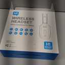 Bluetooth Headset, 60hrs Noise Canceling V5.2 Over Head Headphones, Single Ear Trucker Wireless Headset with Mic, Mute Button, Multipoint, for Phones PC Computer Truck Driver Office Work - Black (Carbon)