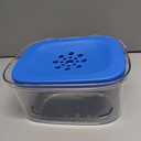 AONKEY 3L Dog Water Bowl No Spill, 101oz Large Spill Proof Dog Bowl Reduce Refill, Anti Splash No Mess Dispenser Dripless Slow Drinking Water Bowl for Sloppy Messy Drinkers (Navy Blue)