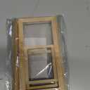 Toyvian 1: 12 Scale Wooden Window Dollouse Mini Window Frame Miniature Wooden Furniture for Doll House Decoration Dollouse Accessories