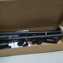 Ridota Adjustable Over-The-Door Garland Hanger, Heavy Duty Wreath Hanger for Front Door, No Nails or Screws Damage-Free, Fits Standard Door Frame Depths 34-42 Inch, Black