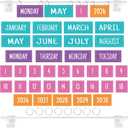 2 x Magnetic Flip Calendar for Classroom