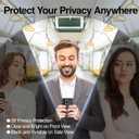 SMARTDEVIL 2 Pack Privacy Screen Protector for iPhone 16, [Anti-Spy] [Military-Grade Shatterproof] [9H Hardness] Tempered Glass, [Easy Installation] Bubble-Free & Case-Friendly, Dust-Free Box