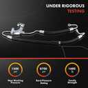 A-Premium Power Steering Pressure Hose Line Assembly Compatible with BMW F30 Series 328i xDrive 2009-2013 2.0L, E90 Series 328xi 2007-2008 3.0L, Pump To Gear