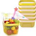 Ferrochef 6 Sets Mesh Storage Basket with Handle, Garden Harvest Basket with Wood Handle, Mesh Gathering Harvest Baskets for Vegetables Fruit Kitchen Garden Picnic Cabinet