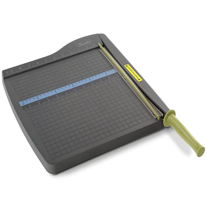 Swingline ClassicCut 12" Guillotine Paper Cutter, Gray/Lime